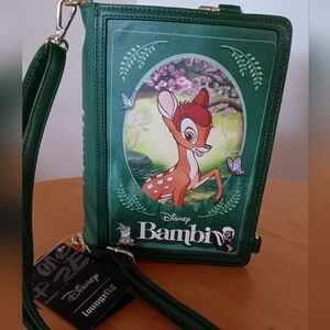Loungefly Disney Bambi Green Crossbody Bag